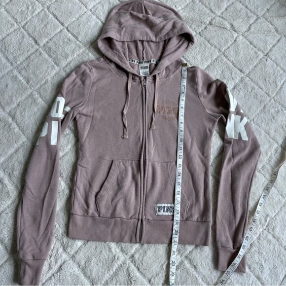 Victorias Secret PINK | Lavender Rain Perfect Full Zip Hoodie | Size Extra Small - Picture 11 of 11